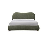 Wave Bed in Natural Weave - King Size - Olive - Olive