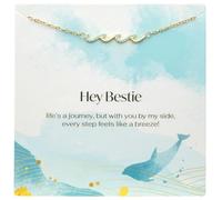 WAVE BRACELET FOR WOMEN - Best Friend Birthday Gift for Mom, Best Friend, Daughter, Sister, Best Friend, 14K Gold Jewelry, Mother's Day Bracelet, Soul Sister, Gift for Daughter, 8 inches, Stainless