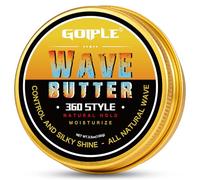 Wave Butter 360 Wave Grease for Men - Wave Butter for Layered Waves, Moisture, Control and Silky Shine - All Natural Wave Cream with Shea Butter and Beeswax for Wolfing (3.5 OZ)