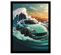 Wave Collection (Wave Cars Fairlady) 30 x 40cm Collector Print (Framed)