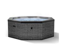 Wave Como | 6-Person Eco Foam Hot Tub | Built-In Integrated Heater - Flint Grey - 6 Person | 195x70cm - Standard