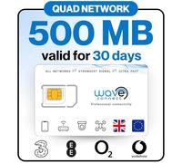Wave Connect Quad Network 500MB Data-Only SIM, valid 30 days, IoT Devices