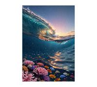 Wave Coral Jigsaw Puzzles for Adults 500, Fun Challenging Educational Games, Difficult Jigsaw Puzzles for Adults, Puzzle 500 Pieces