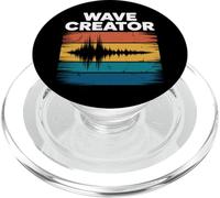 Wave Creator Retro Audio Engineer PopSockets PopGrip for MagSafe