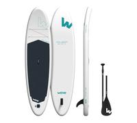 Wave Cruiser 3.0 Inflatable Stand Up Paddleboard | Beginner-Friendly SUP with Non-Slip Deck, Complete Accessories & Travel Bag | 10'9ft (White, 2.0 Model)