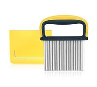 Wave Cutter, Stainless Steel Wave Knife Chips Ribbed Knife Vegetable Potato Cutter Knife for Fruit Vegetable Salad Cutter Tool