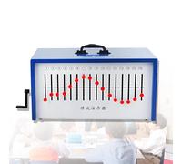 Wave Demonstrator Apparatus for Physics Teaching, Hand-Cranked with 16 Eccentric Wheel Shaft Holes, Longitudinal Transverse Wave Experiment