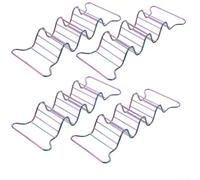 Wave Design Taco Rack Holder 304 Steel Silver(Colorful) | Holds 3 upright, stable base, no mess dining, perfect for taco tuesday, family dinners
