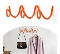 Wave Design Wall Mount Coat Rack - 20KG Heavy Duty Creative Wall Hooks, Easy Install Multi-Purpose Hanger for Coats Hats Bags Umbrellas