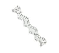 Wave Edge Quilting Ruler - Clear Acrylic Template for Sewing & Quilting Machines, Wavy Seam Guide for Curved Piecing, Drunkard’s Path, Clamshell & Modern Quilt Designs (5 x 26cm)