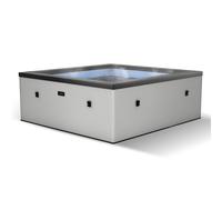 Wave Garda 6-Person Foam Hot Tub With Integrated Heater Wave Spas Light Grey 6 Person