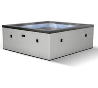 WAVE Garda Eco Foam Smart Hot Tub - Graphite Grey