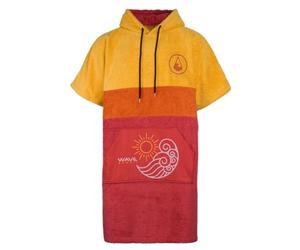 WAVE HAWAII Paia Bath Poncho, Size S 145-175 cm, 95% Cotton 5% Recycled Polyester, Terry Towelling, High Water Absorption, Changing Aid for Beach, Adults