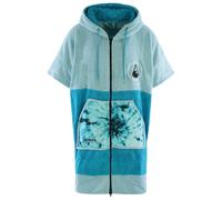 Wave Hawaii - Zip Poncho Cotton Flyh - Surf poncho size S/M, turquoise