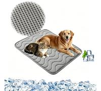 Wave Ice Silk Pet Cooling Mat (Grey S)