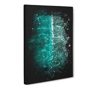 Wave In The Maldives Paint Splash Canvas Print | Gallery Wrapped 30mm Frame Wall Art | 30x20 inches | Ready to Hang | Coastal Seascape Picture | Living Room Bedroom Lounge Office
