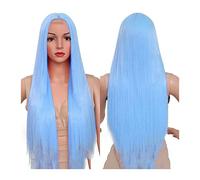 Wave Lace Front Wigs 26Inch Middle Part Synthetic Wigs For Black Women 180% Density Soft Long Straight Synthetic Wigs Heat Resistant Fiber Cosplay Natural Wigs, 5 Colors Natural Synthetic Hair Wigs(Ic