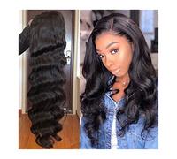 Wave Lace Front Wigs Brazilian Body Wave Wig 4x4 Medium Brown Lace Closure Wig Pre Plucked Lace Closure Wig 10-30 Inch Human Hair Lace Wig for Women Natural Synthetic Hair Wigs(150%,30inches)