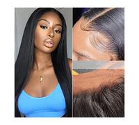 Wave Lace Front Wigs Brazilian Hair Straight Lace Wig 12-30 Inch Transparent Lace Front Wigs for Women Remy 13x4 13x6 Lace Front Human Hair Wigs Natural Color Natural Synthetic Hair Wigs(Transparent 1
