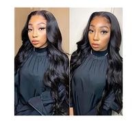Wave Lace Front Wigs Brazilian Lace Wig 5x5 HD Transparent Lace Closure Wig Human Hair Wigs for Black Women 10-30 Inch Body Wave Lace Wig 4x4 Brown Lace Closure Wig Natural Synthetic Hair Wigs(5x5 Tra