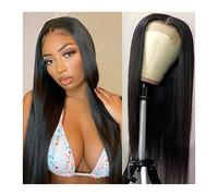 Wave Lace Front Wigs Brazilian Straight Human Hair Wigs for Women 5x5 Remy Hair Lace Closure Wig 150% Density HD Transparent Lace Closure Wig 4x4 Brown Lace Closure Wig Natural Synthetic Hair Wigs(5x5
