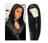 Wave Lace Front Wigs Brazilian Straight Lace Front Wig 10-32 Inch HD Transparent Lace Wigs Human Hair Wig 13×6×1 T Part Lace Frontal Wig for Women Natural Synthetic Hair Wigs(180% Density,20inches)