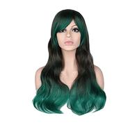 Wave Lace Front Wigs Colorful Synthetic Long Curly Hair Wig Cosplay Party Women High Temperature Wigs Natural Synthetic Hair Wigs(02)