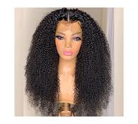 Wave Lace Front Wigs Heat Resistant Fiber Lace Wig Deep Kinky Curly Lace Front Wigs for Black Women 180% Density High Temperature Fiber Synthetic Wigs with Baby Hair Natural Synthetic Hair Wigs(24inch