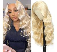 Wave Lace Front Wigs Lace Front Wig Synthetic Wigs for Women Lace Frontal Wig Blonde Highlight Bundgry Wig Cosplay Daily Wear Natural Synthetic Hair Wigs(Burg,LACE FRONT_28INCHES)