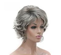 Wave Lace Front Wigs Short Curly Dark Auburn Synthetic Hair Full Wig Women Thick Wigs for Everyday Natural Synthetic Hair Wigs(48T)