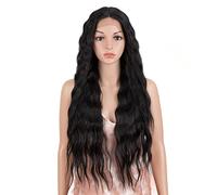 Wave Lace Front Wigs Synthetic Lace Wig Long Deep Wavy Ombre Blonde High Temperature Wigs Synthetic Wigs for Black Women Cosplay Wigs Natural Synthetic Hair Wigs(TTPN6-REPK-PKGD)