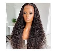 Wave Lace Front Wigs Synthetic Lace Wigs 22-26inch Deep Curly Wigs for Black Women Soft Synthetic Lace Front Wigs with Natural Hairline High Temperature Fiber Wig Natural Synthetic Hair Wigs(26inches)