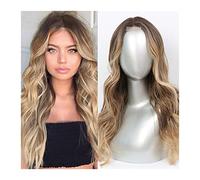 Wave Lace Front Wigs Synthetic Lace Wigs for Women Middle Parting 26inch Long Wavy Lace Wigs High Temperature Fiber Synthetic Hair for Cosplay/Daily Natural Synthetic Hair Wigs