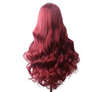 Wave Lace Front Wigs Wavy Hair Synthetic Wig Long Blue Cosplay Wigs for Women Colored Red Pink Blonde Purple Brown Green Black Burgundy Natural Synthetic Hair Wigs(Y)