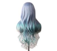 Wave Lace Front Wigs Wavy Hair Synthetic Wig Long Blue Cosplay Wigs for Women Colored Red Pink Blonde Purple Brown Green Black Burgundy Natural Synthetic Hair Wigs(P18/613)