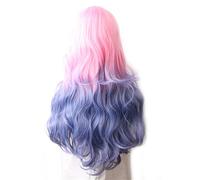 Wave Lace Front Wigs Wavy Hair Synthetic Wig Long Blue Cosplay Wigs for Women Colored Red Pink Blonde Purple Brown Green Black Burgundy Natural Synthetic Hair Wigs(P4/30)