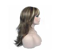 Wave Lace Front Wigs Wig Natural Layered Long Straight Hair Synthetic Hair Brown Black wigs for black women Natural Synthetic Hair Wigs(03)