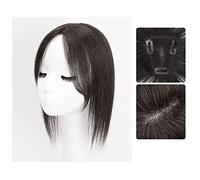 Wave Lace Front Wigs Wig Piece Female Head of Hair Patch Piece Cover White Hair Real Hair Real Hair Fluffy Increase Hair Volume Wig Piece Natural Synthetic Hair Wigs(03-(7x8)30CM black)