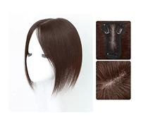 Wave Lace Front Wigs Wig Piece Female Head of Hair Patch Piece Cover White Hair Real Hair Real Hair Fluffy Increase Hair Volume Wig Piece Natural Synthetic Hair Wigs(10-(8x12)25CM chestnut brown)