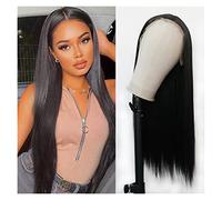 Wave Lace Front Wigs Women's Synthetic Lace Front Wig Pre-Drawn with Baby Hair Wigs Heat Resistant Natural Synthetic Hair Wigs(01_28INCHES)