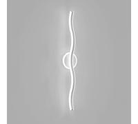 Wave Linear Wall Sconce 15.7"/31.4" Long LED Wall Lamp Modern Aluminum Wall Light Acrylic Shade, Black/White Minimalist Bedroom Bedside Living Room Home Decor Sconces, 12W/20W