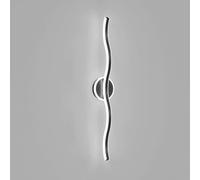 Wave Linear Wall Sconce 15.7"/31.4" Long LED Wall Lamp Modern Aluminum Wall Light Acrylic Shade, Black/White Minimalist Bedroom Bedside Living Room Home Decor Sconces, 12W/20W