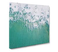 Wave Lines in Nova Scotia Canvas Print | Gallery Wrapped 30mm Frame Wall Art | 20x20 inches | Ready to Hang | Abstract Seascape Picture | Living Room Bedroom Lounge Office