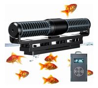 Wave Maker Pump, Multi-Directional Water Flow, Magnetic DC 24V Circulation Powerhead with LCD Display Controller, Adjustable Cross Flow, 55W