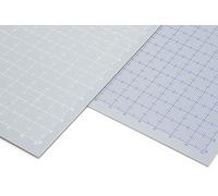 Wave Material Series OM-403 Plastic Plate B5, Gray, 0.04 inch (1.0 mm) Thick (with Graduations: White) 2 Pieces, Hobby Material