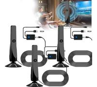 Wave Max Wavemax TV Antenna 2025 with Remote for Campers Broadwave Indoor Amplified for Smart, Signal Booster Supports 4k Indoor Full HD Smart TV HD Digital Antenna for Local(3PCS)