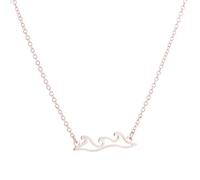 Wave Necklace Beach Waves Spray Water Drops Sea Wind Female Jewelry s