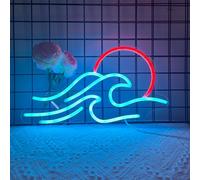 Wave Neon Signs for Wall Decor, Anywin Dimmable Neon Sign Sunrise Sunset Led Signs Wave Art Neon Lights For Living Room, Bedroom Gaming Room, Hotel Decor, Cool Birthday Gifts for Friends, Partner