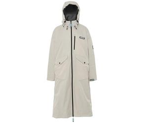 WAVE Oversized Waterproof Fleece-Lined 3 in 1 Changing Robe | Quick Dry Wetsuit Changing Coat | Unisex (UK, Alpha, L, Regular, Regular, Ecru)