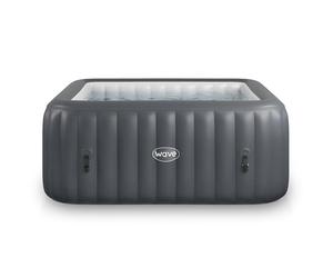 Wave Pacific | 4/6-Person Inflatable Hot Tub | Integrated Heater - Dark Grey - 6 Person | 185x65cm - Standard